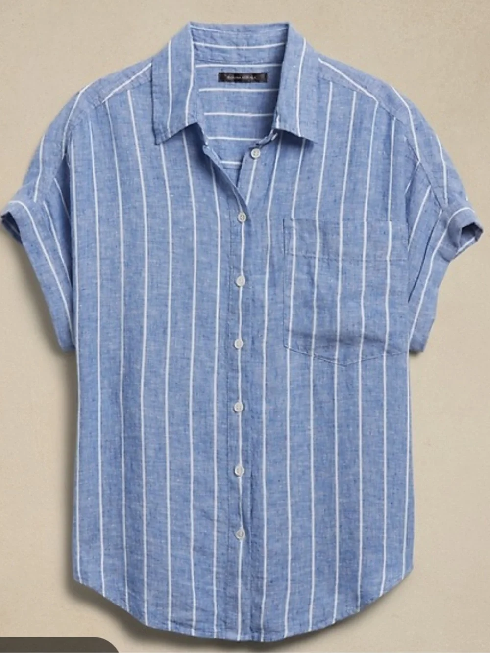 Banana Republic Linen Resort Shirt Size M - Picture 2 of 7